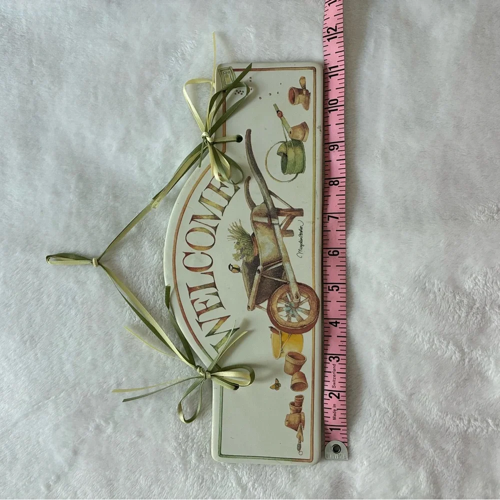 Hallmark Welcome Wall Plaque - Green, Brown, Cream